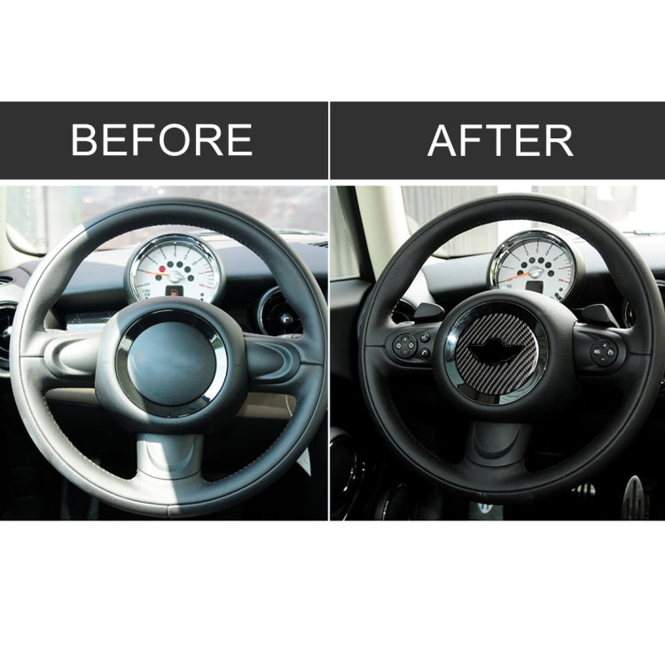 適用於寶馬 Mini Cooper F55 / F56 / F60 / Countryman F60 汽車碳纖維方向盤F底盤裝飾貼紙