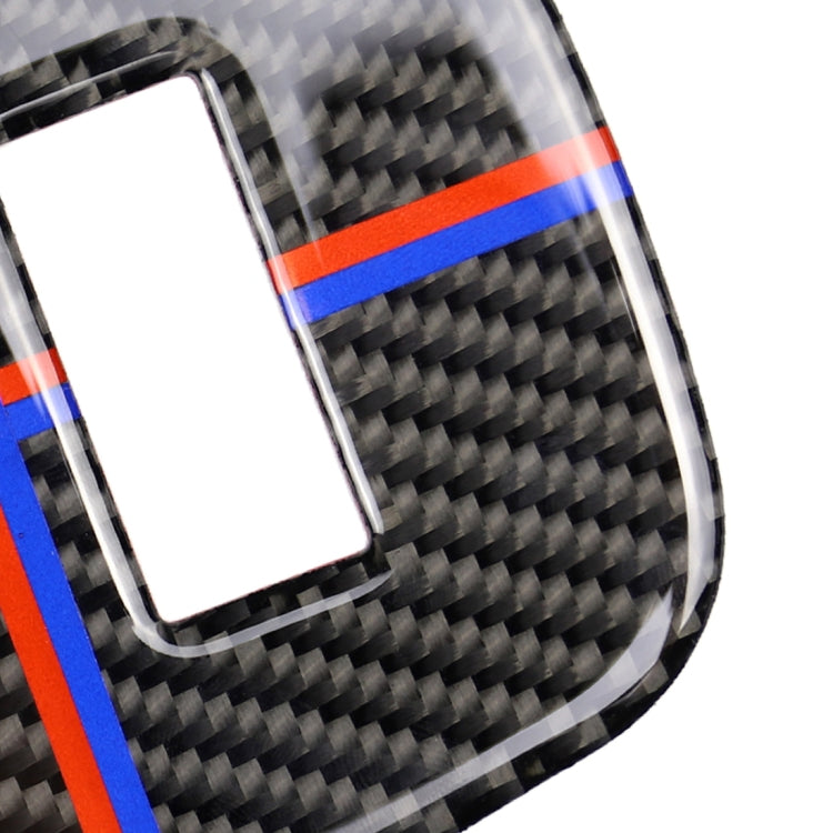 適用於寶馬 Mini Cooper F55 / F56 / F57 紅藍色汽車碳纖維F底盤點煙器蓋裝飾貼紙