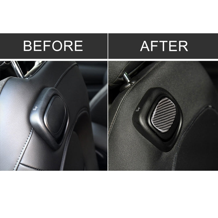 適用於寶馬 Mini Cooper F55 / F56 汽車碳纖維座椅背拉手裝飾貼紙