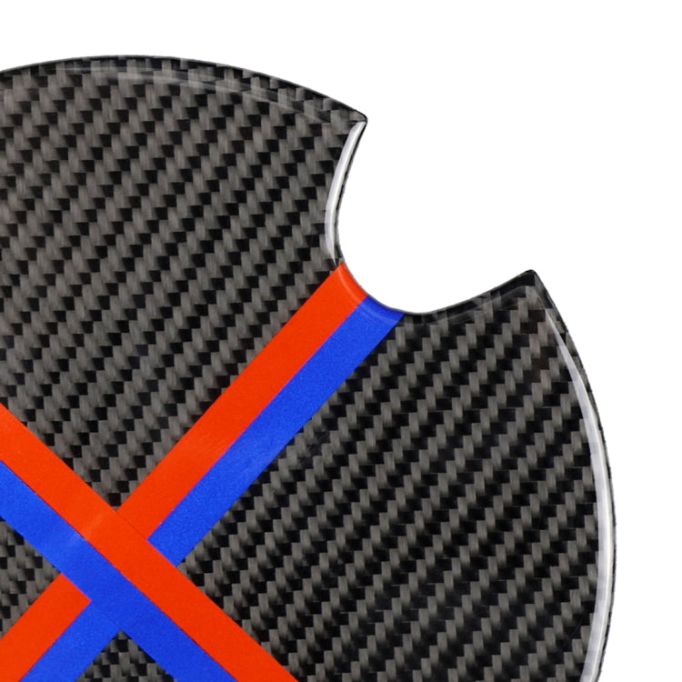 適用於寶馬 Mini Cooper R50 / R52 / R55 / R56 / R57 / R58 / R59 / R60 / R61 / F55 / F56 紅藍色汽車碳纖維油箱蓋裝飾貼紙