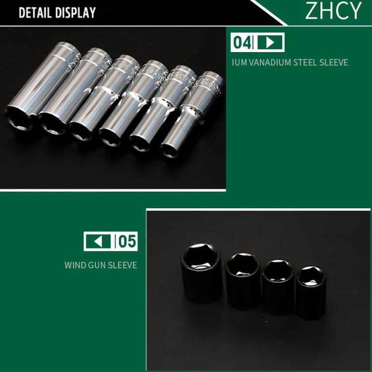 108件套 多功能汽車維修組合工具箱 棘輪扳手套裝