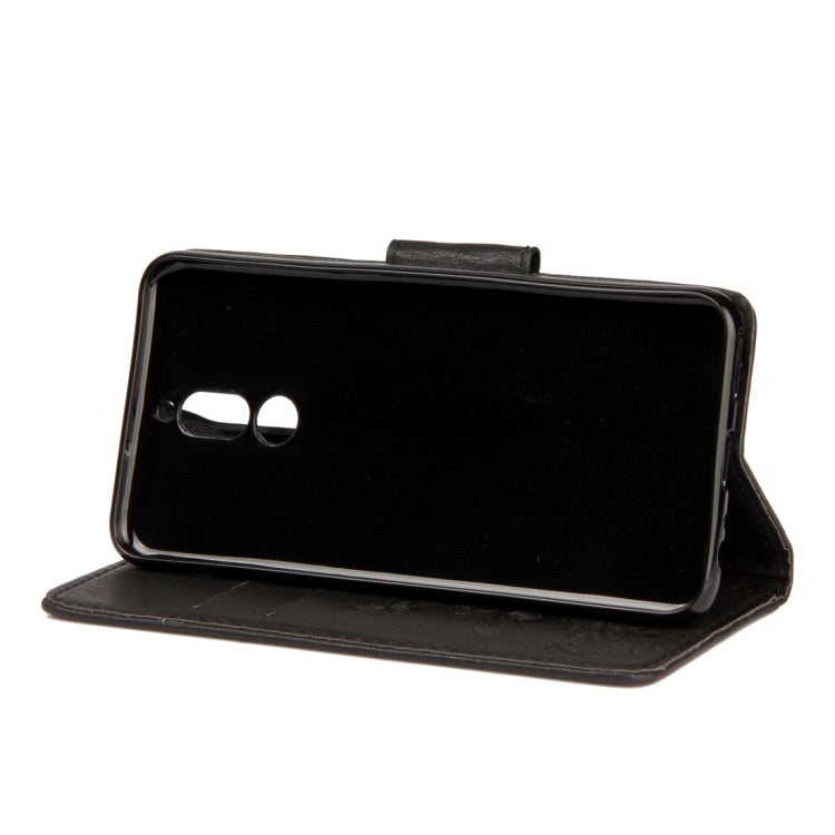 適用於華為Mate 10 Lite 壓花大蝴蝶圖案左右開皮套 帶卡槽&支架&錢包&手繩