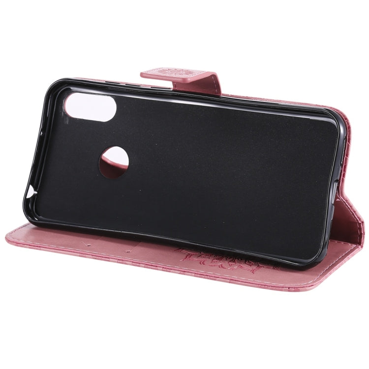 適用於華為 榮耀暢玩 8A / Y6  太陽壓花圖案左右開皮套 帶卡槽&支架&錢包&手繩