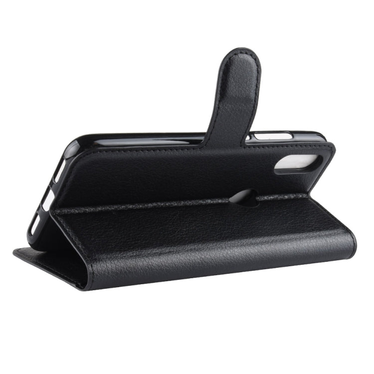 適用於華為P30 Lite荔枝紋左右開皮套 帶錢包&支架&卡槽