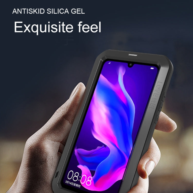 LOVE MEI系列 適用於華為 Huawei P30 Lite 強力防塵防震防水 硅膠金屬組合手機保護殼