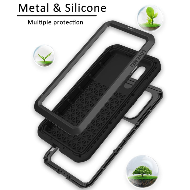 LOVE MEI系列 適用於華為 Huawei P30 Pro 強力防塵防震防水 硅膠金屬組合手機保護殼