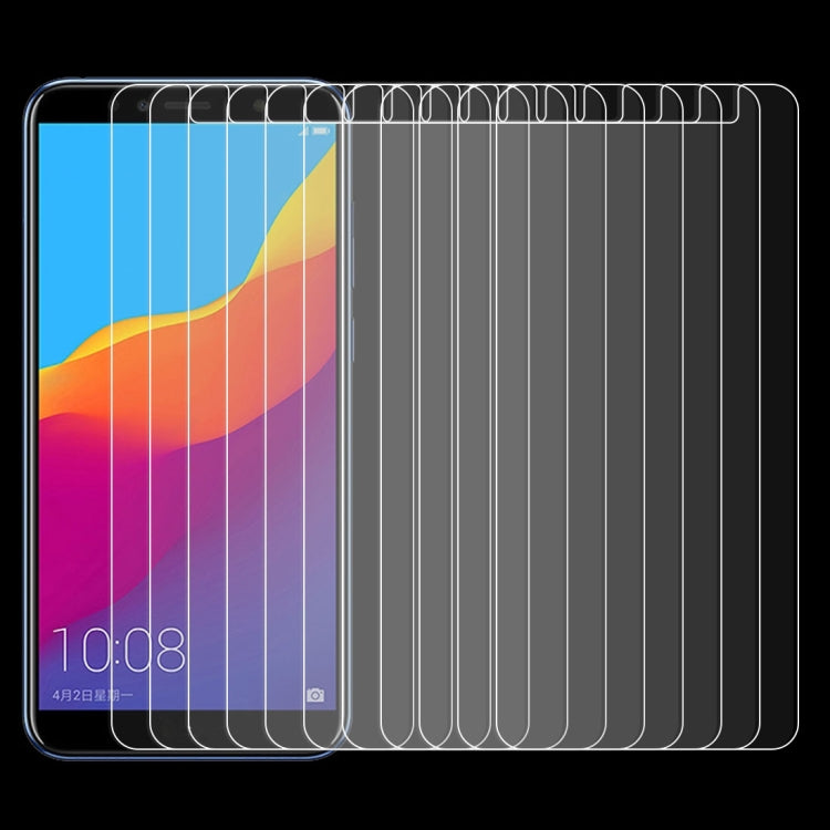 適用於華為榮耀7A 10個裝 0.26mm厚度 9H 2.5D弧邊鋼化玻璃保護膜