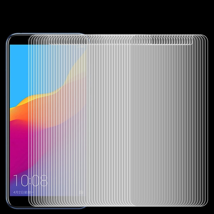 適用於華為榮耀7A 100個裝 0.26mm厚度 9H 2.5D弧邊鋼化玻璃保護膜