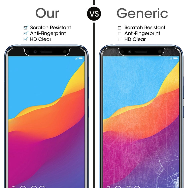 適用於華為榮耀7A 0.26mm厚度 9H 2.5D弧邊鋼化玻璃保護膜