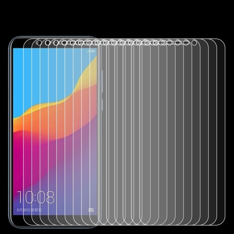 適用於華為榮耀暢玩7C 50個裝 0.26mm厚度 9H 2.5D弧邊鋼化玻璃保護膜