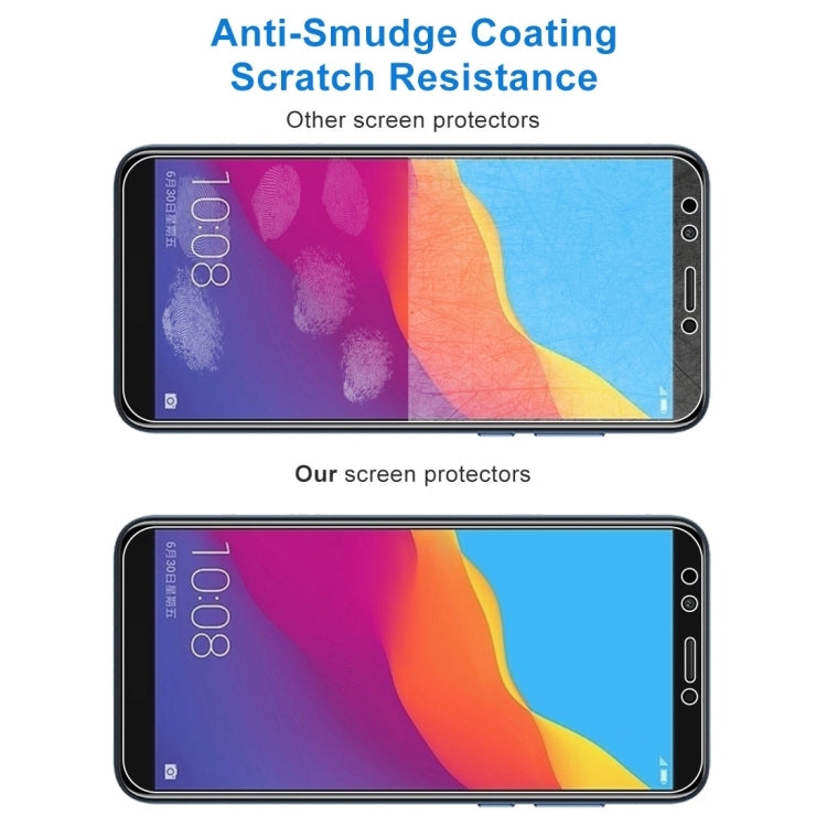 適用於華為榮耀暢玩7C 100個裝 0.26mm厚度 9H 2.5D弧邊鋼化玻璃保護膜