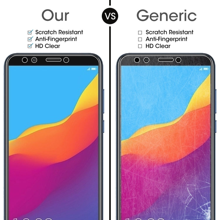 適用於華為榮耀暢玩Play 7C 0.26mm厚度 9H 2.5D弧邊鋼化玻璃保護膜