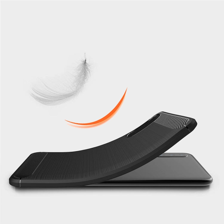 適用於華為P20 Pro 防滑拉絲碳纖維紋軟TPU保護殼