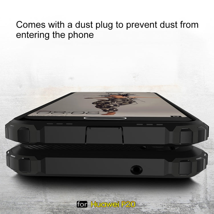 適用於華為P20 鐵甲 TPU+PC組合殼