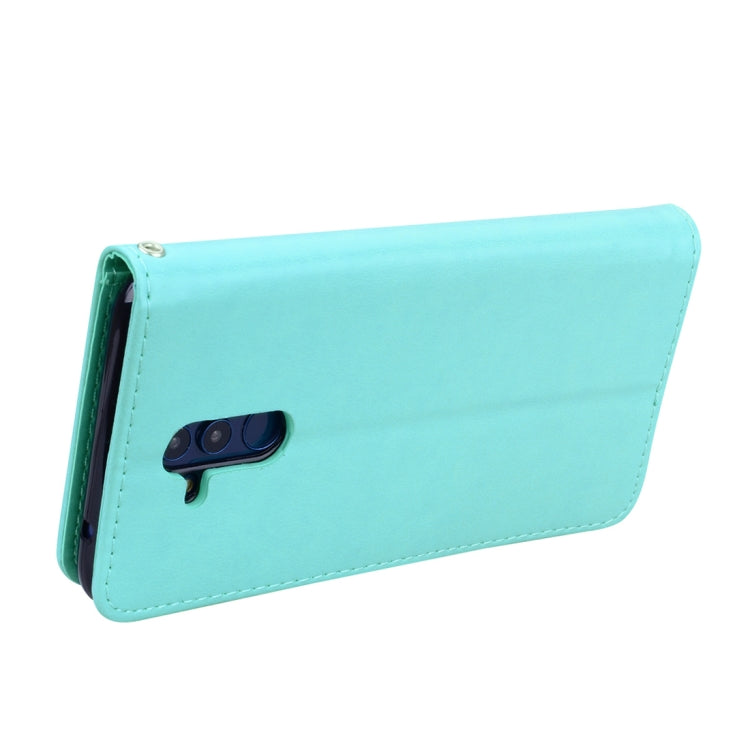 適用於華為 Mate 20 Lite 玫瑰壓紋左右翻蓋皮套 帶支架&卡槽&錢包