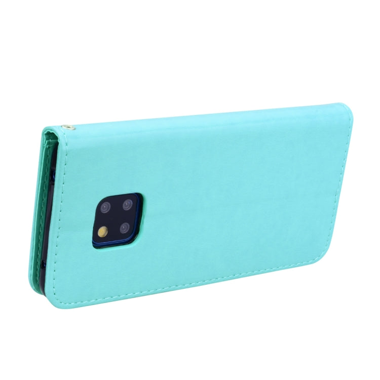 適用於華為 Mate 20 Pro 玫瑰壓紋左右翻蓋皮套 帶支架&卡槽&錢包