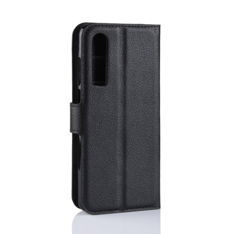 適用於華為 P30 荔枝紋左右開皮套 帶支架&卡槽&錢包