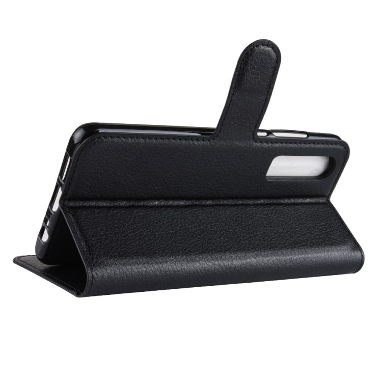 適用於華為 P30 荔枝紋左右開皮套 帶支架&卡槽&錢包