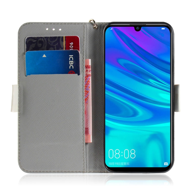 適用於華為 P Smart+ 2019 / Enjoy 9s / Honor 10i / Honor 20i / Honor 20 Lite 3D彩繪水彩花圖案左右開皮套 帶支架&卡槽&錢包