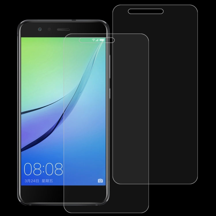 2 PCS 適用於華為nova Lite 9H 2.5D弧邊鋼化玻璃膜
