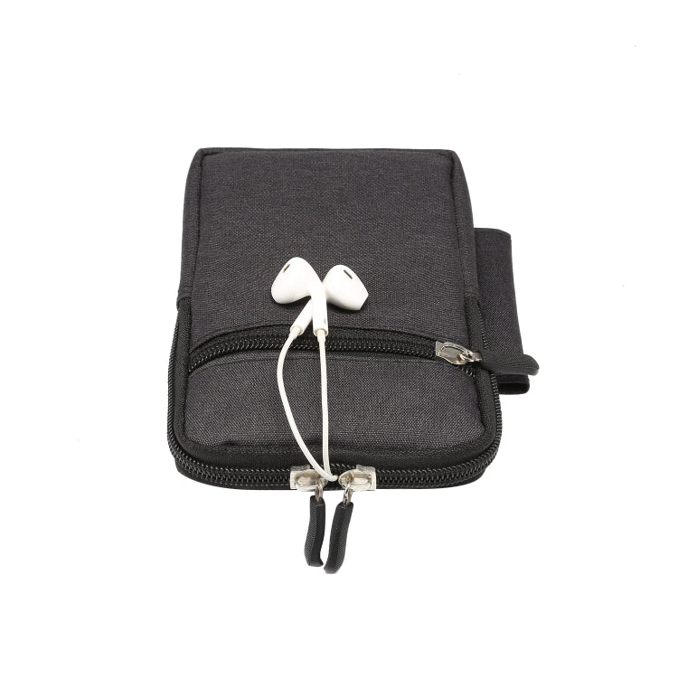 通用單格牛仔布男士手機掛腰皮套，適用於 6.3英寸及以下手機