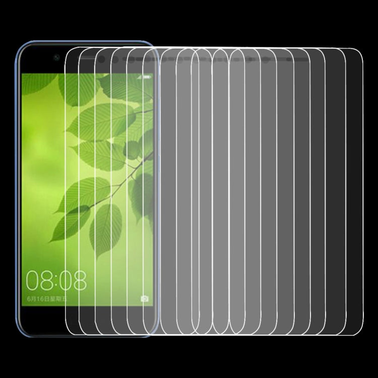 10個裝 適用於華為nova 2 Lite 0.26mm厚度 9H 2.5D弧邊鋼化玻璃保護膜