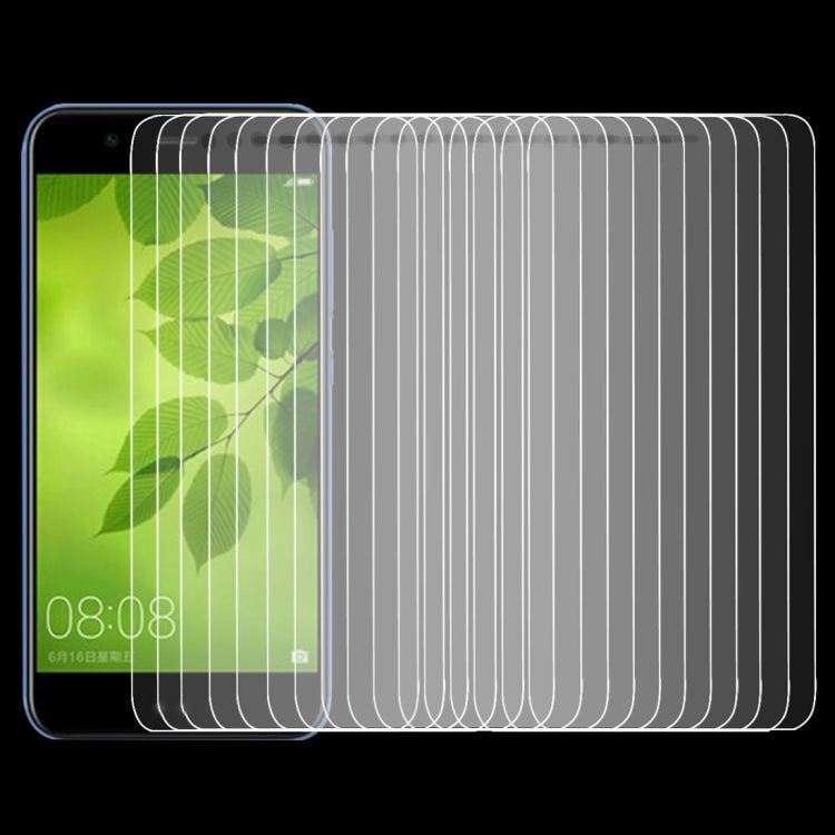 50個裝 適用於華為nova 2 Lite 0.26mm厚度 9H 2.5D弧邊鋼化玻璃保護膜 裸膜