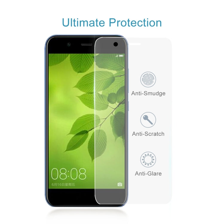 100個裝 適用於華為nova 2 Lite 0.26mm厚度 9H 2.5D弧邊鋼化玻璃保護膜