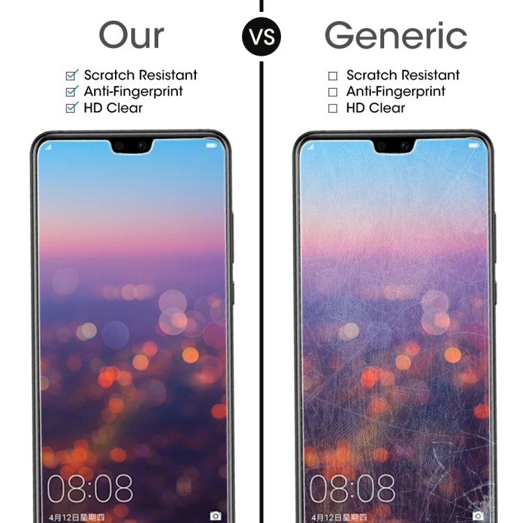 2個裝 適用於華為P20 0.26mm厚度 9H 2.5D弧邊鋼化玻璃保護膜
