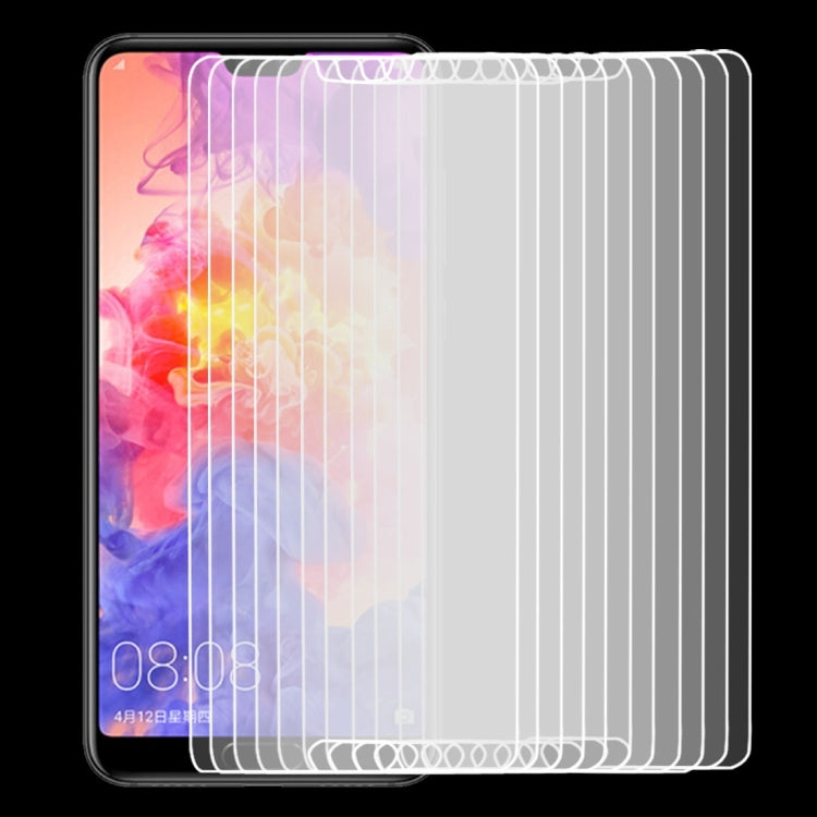 10個裝 適用於華為P20 Pro 0.26mm厚度 9H 2.5D弧邊鋼化玻璃保護膜