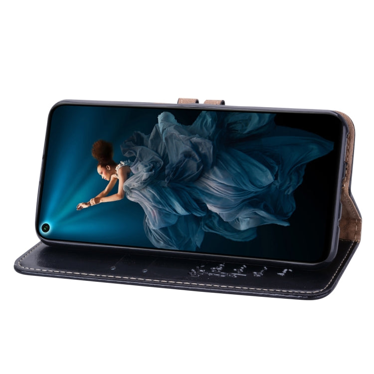 適用於 華為 Honor 20 商務款油蠟紋左右翻蓋皮套 帶支架&卡槽&錢包