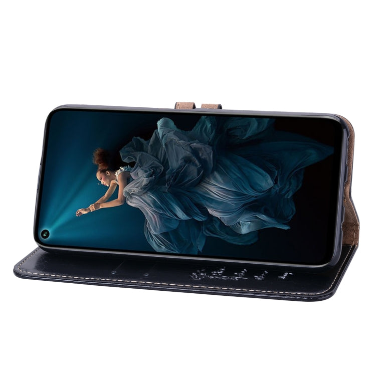 適用於 華為 Honor 20 Pro 商務款油蠟紋左右翻蓋皮套 帶支架&卡槽&錢包