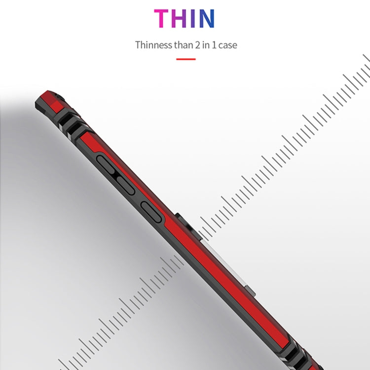 適用於華為 P30 Pro TPU + PC 軍士盔甲防摔保護殼，帶360度旋轉支架