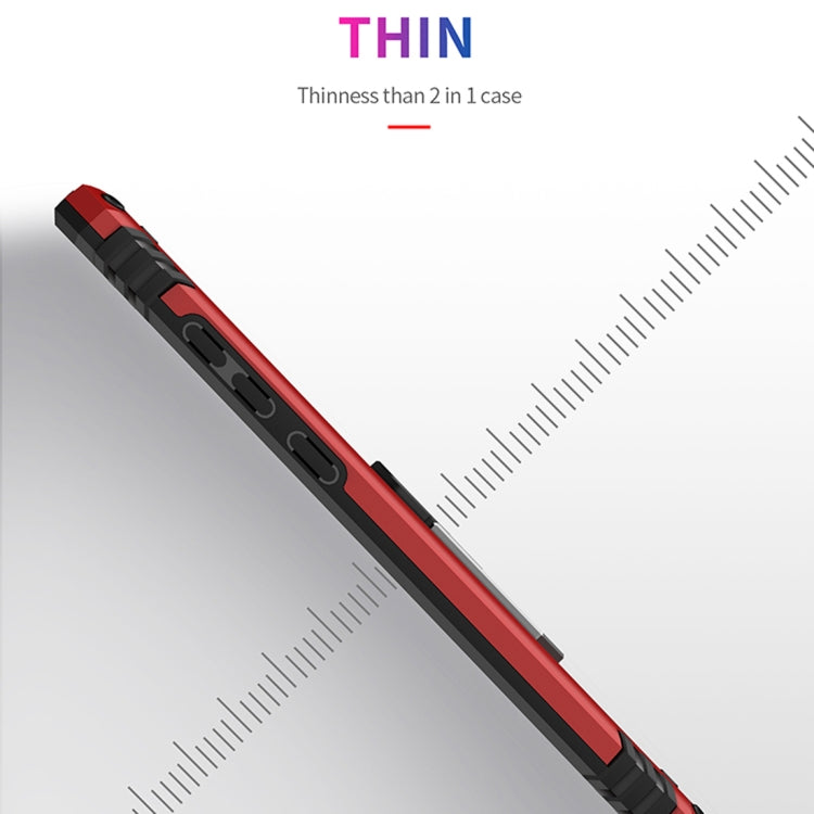 適用於華為 P30 TPU + PC 軍士盔甲防摔保護殼，帶360度旋轉支架