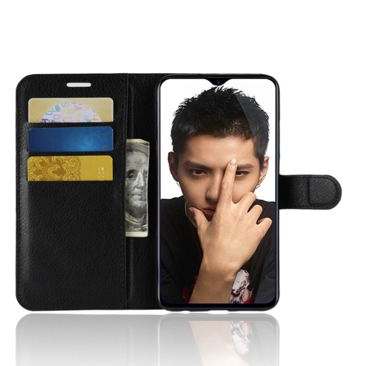 適用於華為榮耀8X 荔枝紋左右翻蓋皮套 帶支架&卡槽&錢包&相框