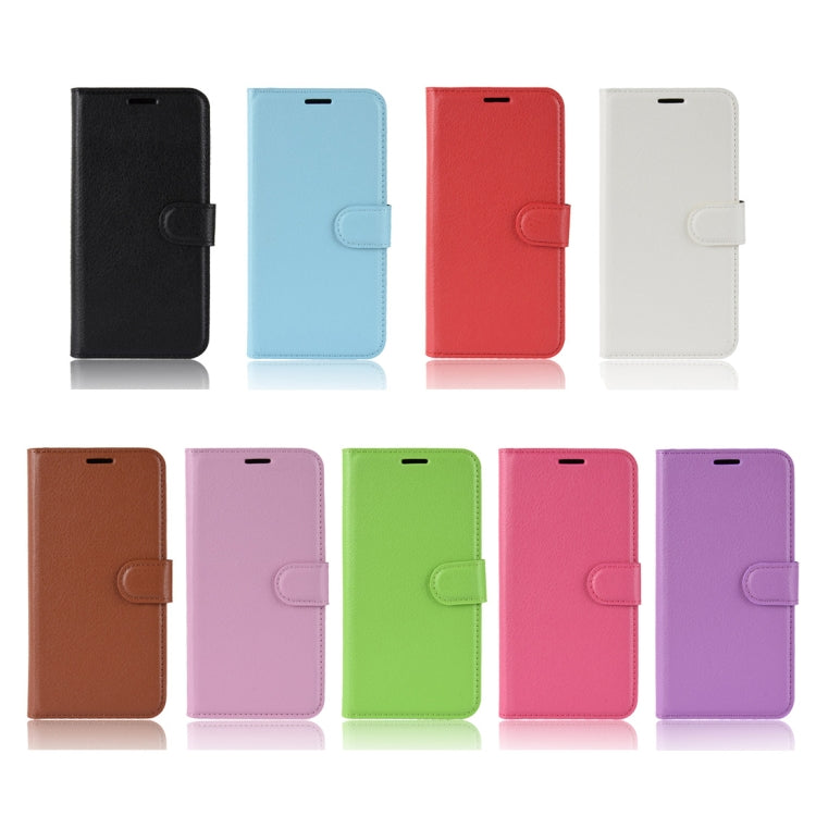 適用於華為榮耀8X 荔枝紋左右翻蓋皮套 帶支架&卡槽&錢包&相框