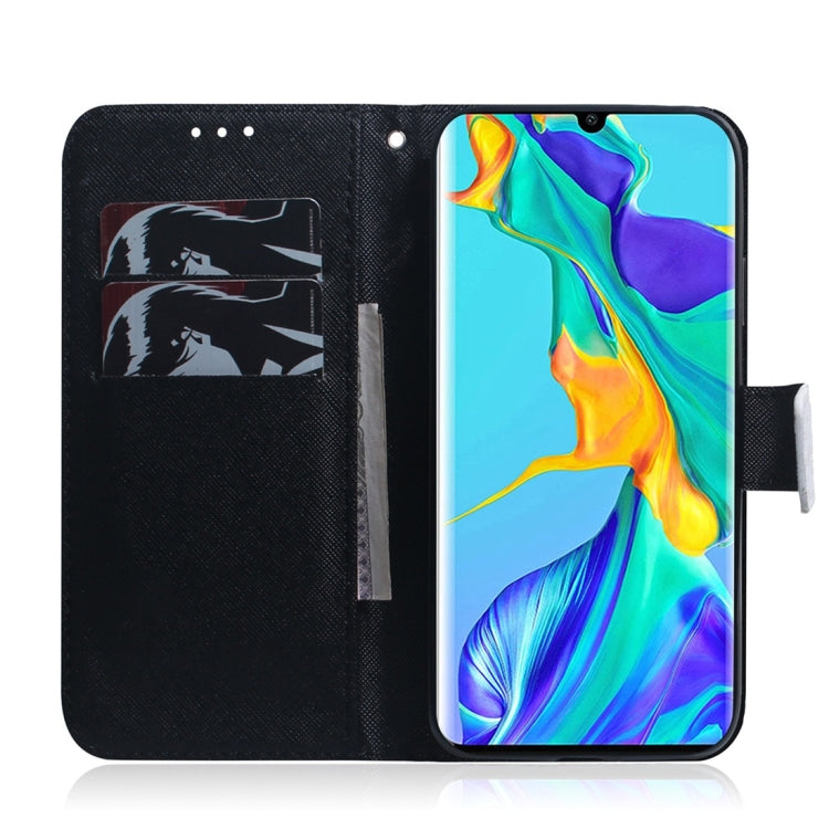 適用於華為 P30 Pro 熊貓圖案 彩繪左右開皮套，帶支架&卡槽&錢包