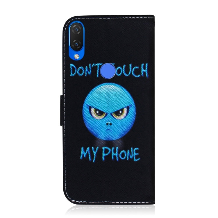 適用於華為 P Smart+ 2019 / Nova 3i 憤怒圖案 彩繪左右開皮套，帶支架&卡槽&錢包