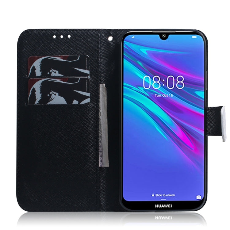 適用於華為 Y6  熊貓圖案 彩繪左右開皮套，帶支架&卡槽&錢包