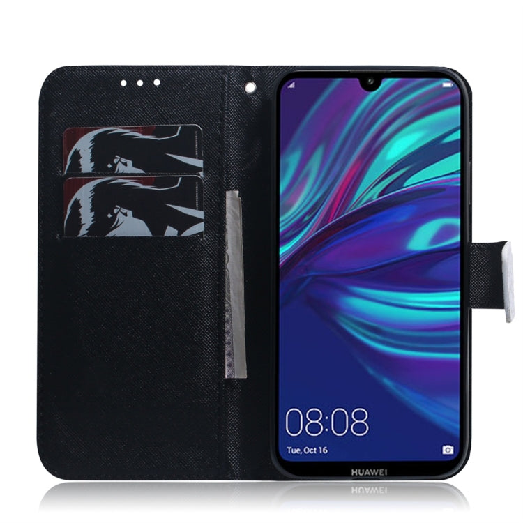 適用於華為 Y7 Prime  / Y7 Pro  / 暢享 9 熊貓圖案 彩繪左右開皮套，帶支架&卡槽&錢包