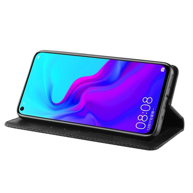 適用於華為 nova 4 磁扣復古紋左右翻蓋皮套 帶支架&卡槽&錢包