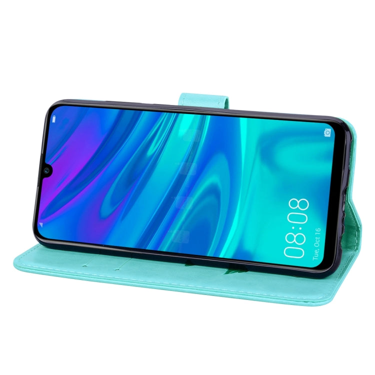 適用於華為 P Smart 2019玫瑰壓紋左右翻蓋皮套 帶支架&卡槽&錢包