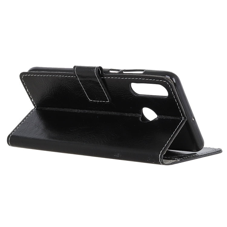 適用於華為 P30 Lite 復古瘋馬紋左右翻蓋皮套 帶支架&卡槽&相框