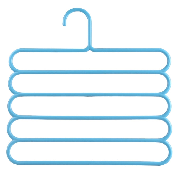 10pcs Multi-function 5 Layers Pants Scarf Silk Tie Plastic Clothes Hangers