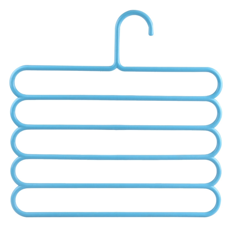 10pcs Multi-function 5 Layers Pants Scarf Silk Tie Plastic Clothes Hangers