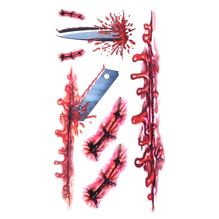 S-045 萬聖節傷口流血圖案貼紙, S-045/20pcs