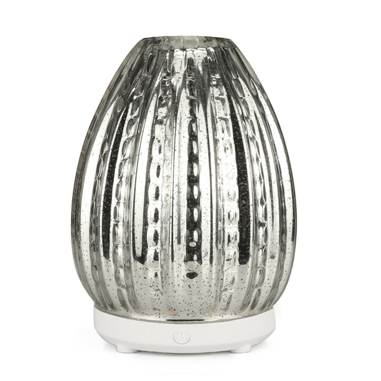 100ml創意花瓶香薰機 3D玻璃加濕器酒精噴洒器 帶LED彩燈