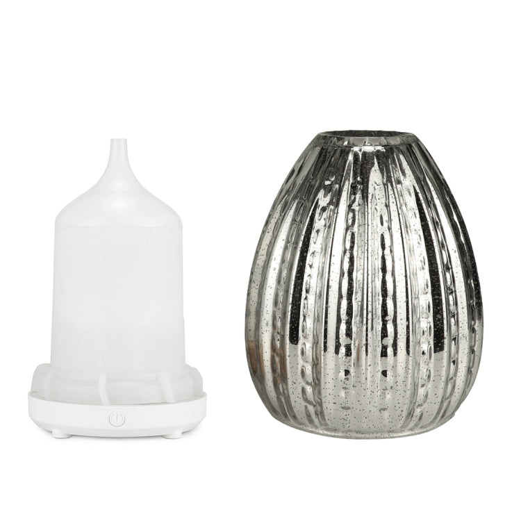 100ml創意花瓶香薰機 3D玻璃加濕器酒精噴洒器 帶LED彩燈