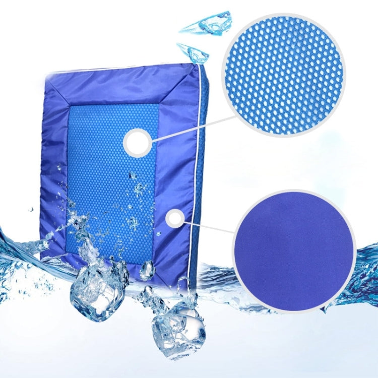 寵物涼墊 夏季寵物降溫墊散熱墊 可拆洗 中號 尺寸:63*44*4cm, Size:63*44*4cm