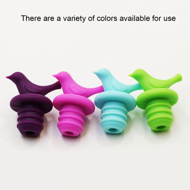 2pcs Creative Bird Style Silicone Wine Beer Condiments Bottle Stopper Random Color Delivery, 10 PCS Bird Shape